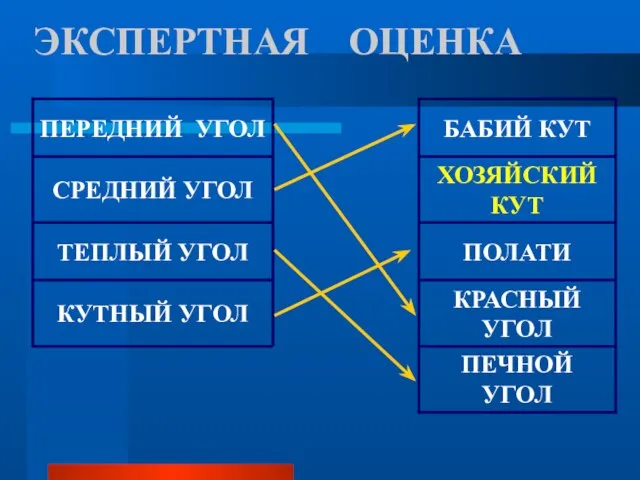 ЭКСПЕРТНАЯ ОЦЕНКА