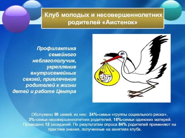 Профилактика семейного неблагополучия, укрепление внутрисемейных связей, привлечение родителей к жизни детей и