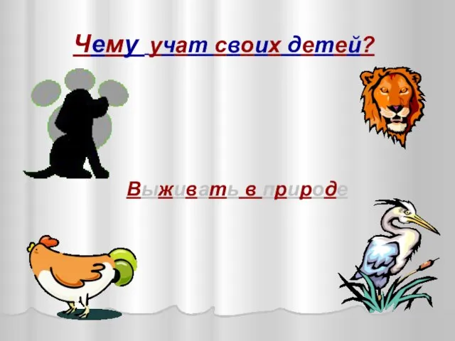 Чему учат своих детей? Выживать в природе