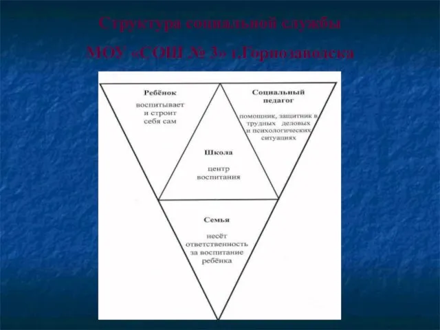 Структура социальной службы МОУ «СОШ № 3» г.Горнозаводска