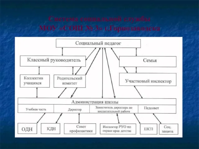 Система социальной службы МОУ «СОШ № 3» г.Горнозаводска