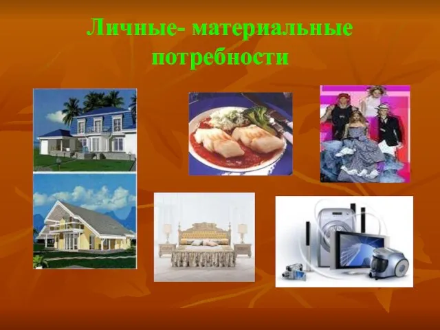 Личные- материальные потребности