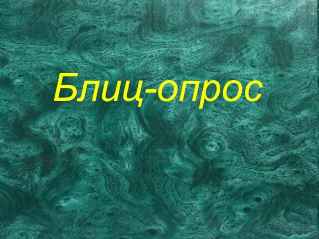 Блиц-опрос