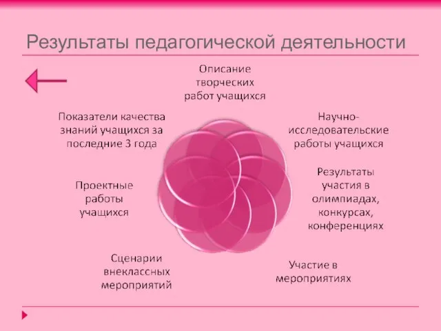 Результаты педагогической деятельности