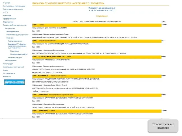 Просмотреть все вакансии