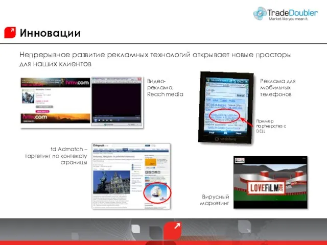 Видео-реклама, Reach media Вирусный маркетинг td Admatch – таргетинг по контексту страницы