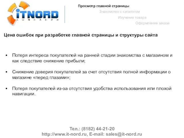 Тел.: (8182) 44-21-20 http://www.it-nord.ru, E-mail: sales@it-nord.ru Просмотр главной страницы Знакомство с каталогом