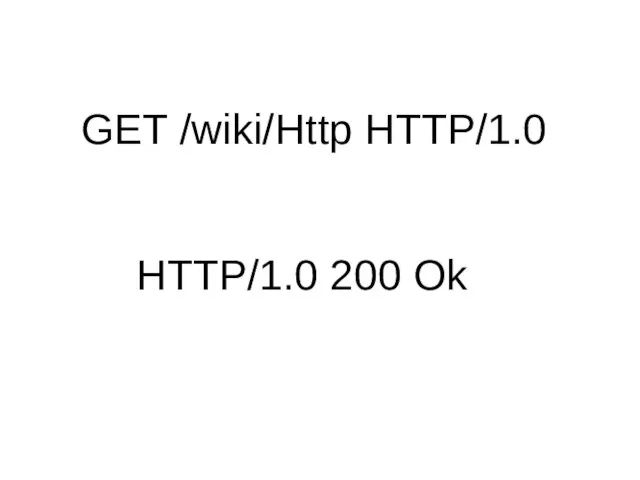 GET /wiki/Http HTTP/1.0 HTTP/1.0 200 Ok