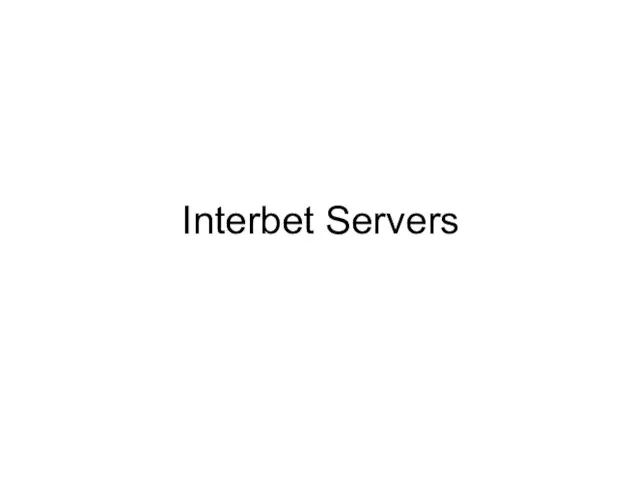 Interbet Servers