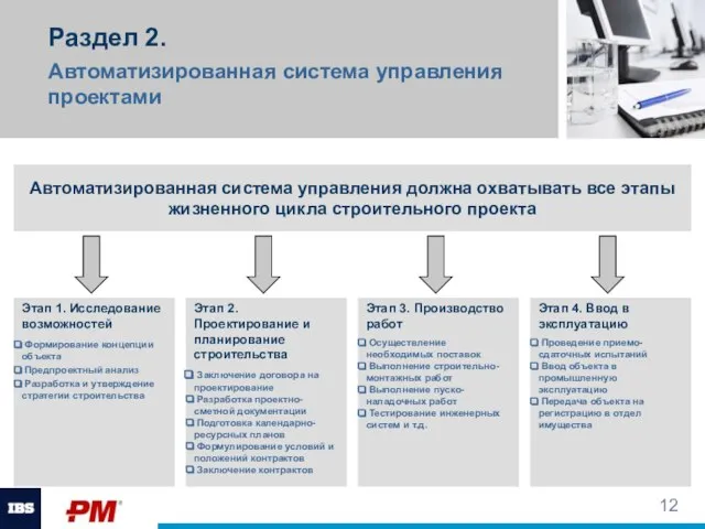 Раздел 2. Автоматизированная система управления проектами Этап 1. Исследование возможностей Формирование концепции