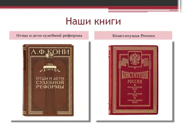 Наши книги Отцы и дети судебной реформы Конституция России