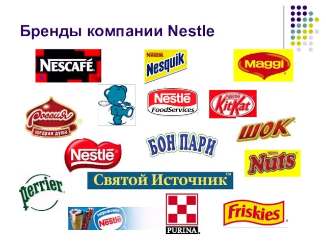 Бренды компании Nestle