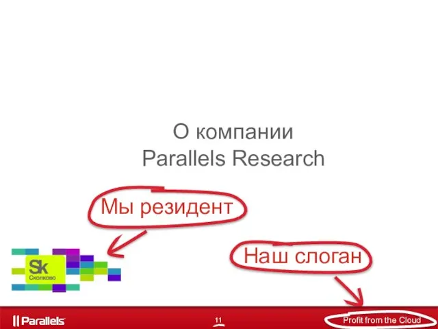 О компании Parallels Research Мы резидент Наш слоган