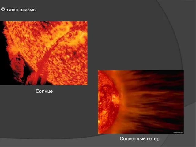 Физика плазмы Солнце Солнечный ветер
