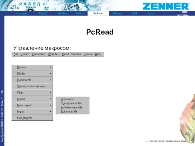 PcRead Управление макросом: PcRead