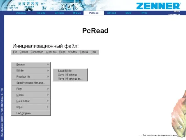 PcRead Инициализационный файл: PcRead