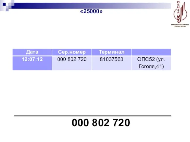 000 802 720 «25000»