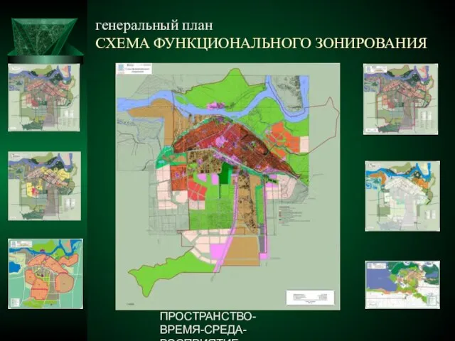 ПРОСТРАНСТВО-ВРЕМЯ-СРЕДА-ВОСПРИЯТИЕ генеральный план СХЕМА ФУНКЦИОНАЛЬНОГО ЗОНИРОВАНИЯ