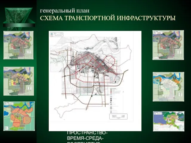 ПРОСТРАНСТВО-ВРЕМЯ-СРЕДА-ВОСПРИЯТИЕ генеральный план СХЕМА ТРАНСПОРТНОЙ ИНФРАСТРУКТУРЫ