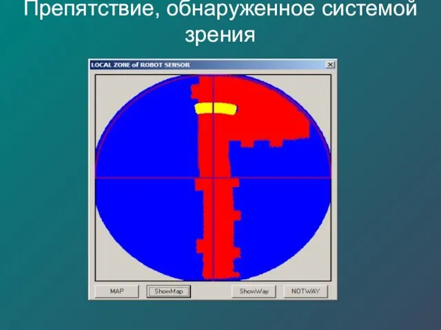 Препятствие, обнаруженное системой зрения