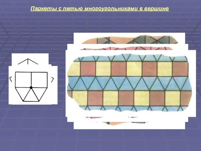 Паркеты с пятью многоугольниками в вершине