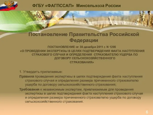 Постановление Правительства Российской Федерации ПОСТАНОВЛЕНИЕ от 30 декабря 2011 г. N 1205