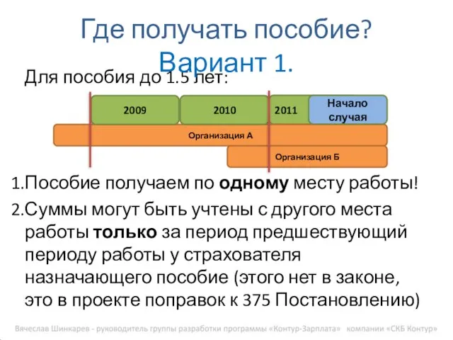 Для пособия до 1.5 лет: Пособие получаем по одному месту работы! Суммы