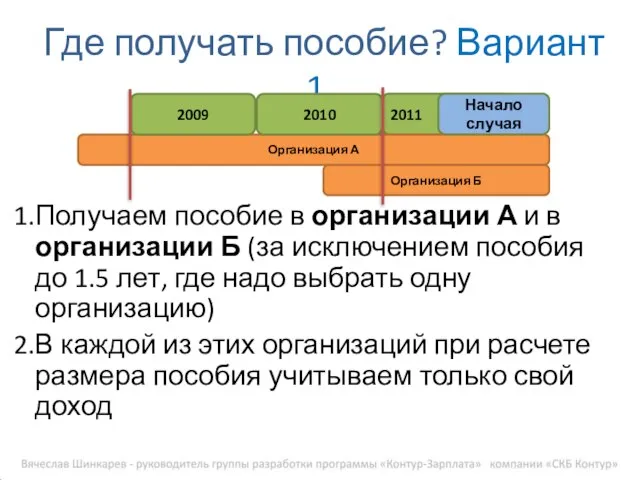 Получаем пособие в организации А и в организации Б (за исключением пособия