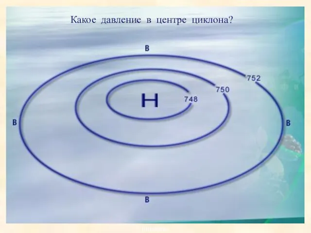 ЦИКЛОНЫ Какое давление в центре циклона?