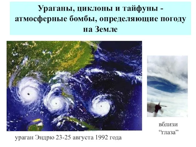 Ураганы, циклоны и тайфуны - атмосферные бомбы, определяющие погоду на Земле ураган