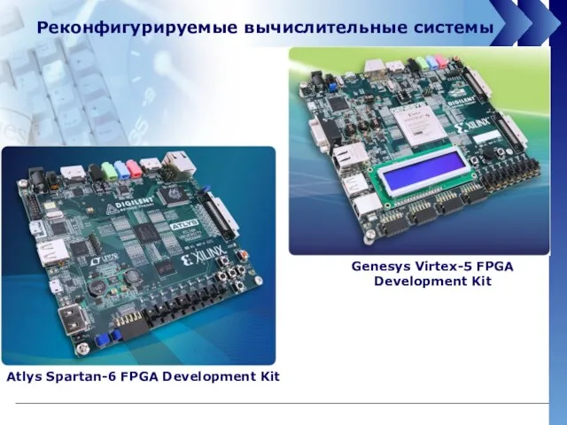 Atlys Spartan-6 FPGA Development Kit Реконфигурируемые вычислительные системы Genesys Virtex-5 FPGA Development Kit