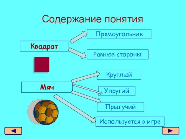 Содержание понятия