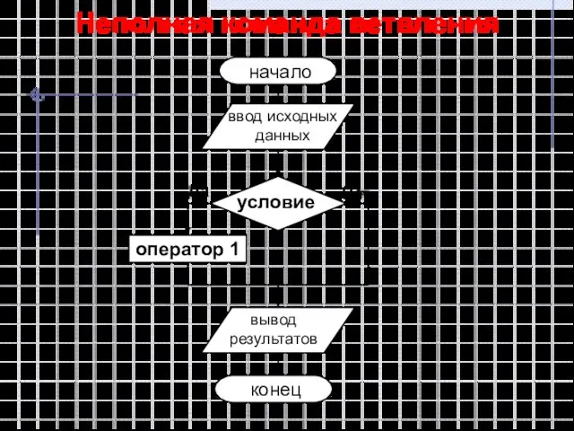 Неполная команда ветвления