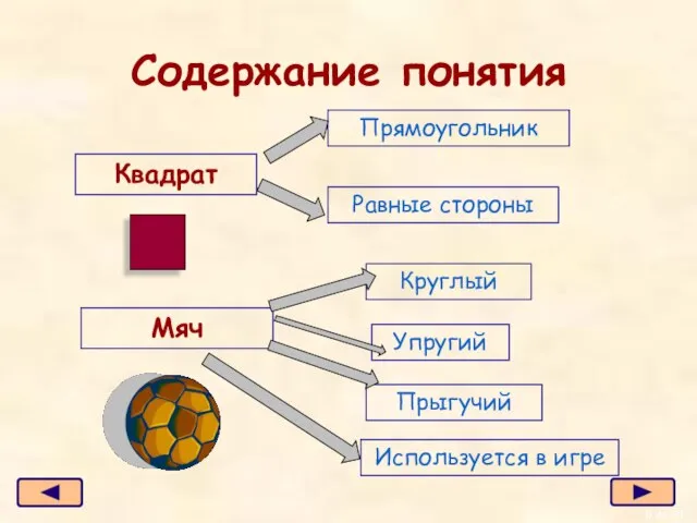 Содержание понятия