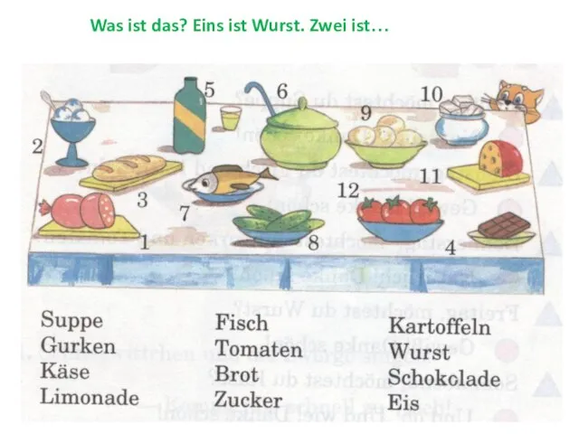 Was ist das? Eins ist Wurst. Zwei ist…