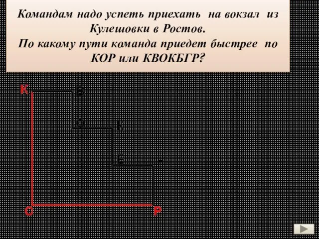 Командам надо успеть приехать на вокзал из Кулешовки в Ростов. По какому