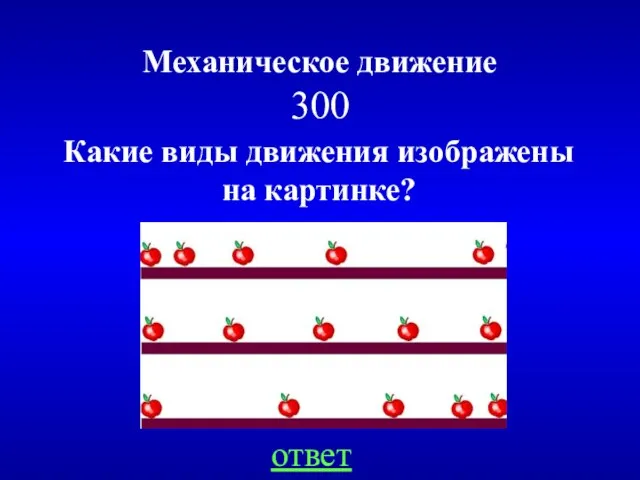 Механическое движение 300 ответ Какие виды движения изображены на картинке?