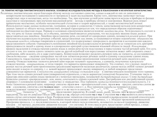 24. ПОНЯТИЕ МЕТОДА ЛИНГВИСТИЧЕСКОГО АНАЛИЗА. ОСНОВНЫЕ ИССЛЕДОВАТЕЛЬСКИЕ МЕТОДЫ В ЯЗЫКОЗНАНИИ И ИХ