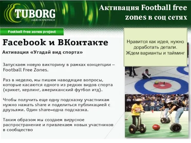 Football free zones project Активация Football free zones в соц сетях Нравится