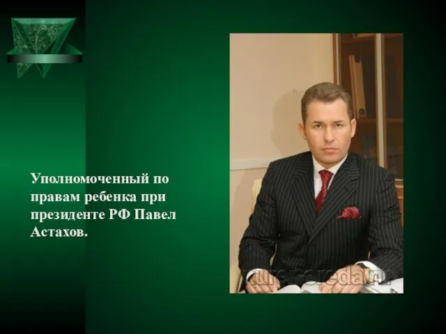 Уполномоченный по правам ребенка при президенте РФ Павел Астахов.