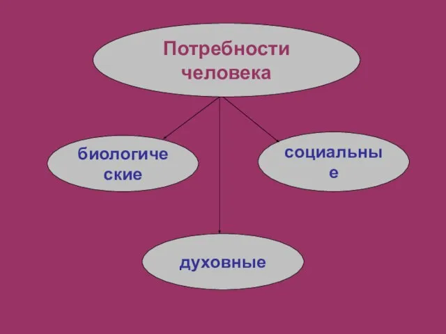 Потребности человека биологические духовные социальные