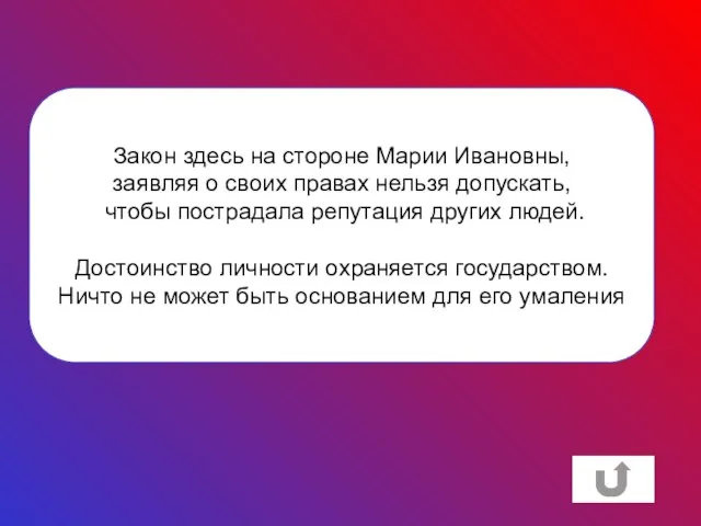 Закон здесь на стороне Марии Ивановны, заявляя о своих правах нельзя допускать,