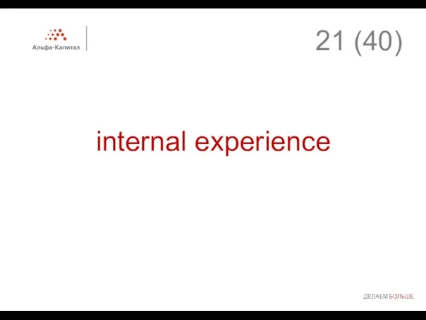 internal experience (40)