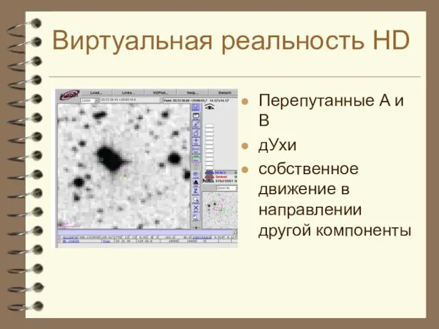 Виртуальная реальность HD Перепутанные A и B дУхи собственное движение в направлении другой компоненты