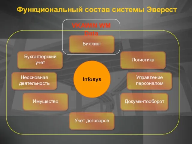 VKAWIN WM Data Функциональный состав системы Эверест Infosys