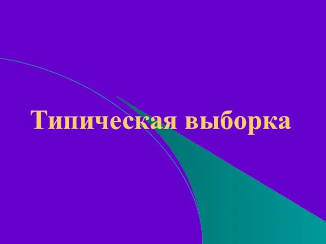 Типическая выборка