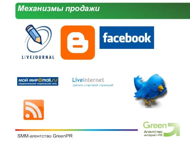 SMM-агентство GreenPR Механизмы продажи