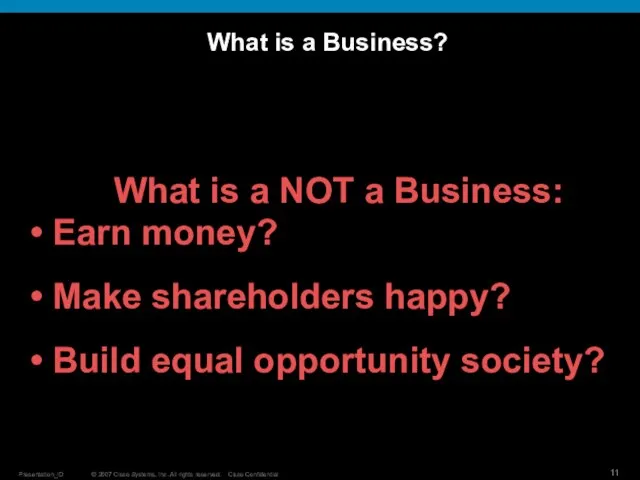 What is a Business? What is a NOT a Business: Earn money?