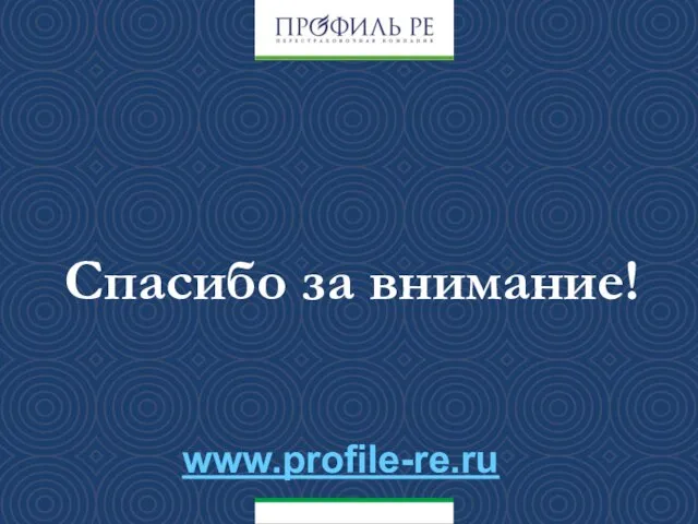 Спасибо за внимание! www.profile-re.ru