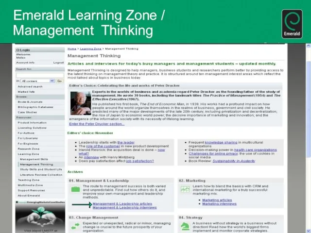 Emerald Learning Zone / Management Thinking